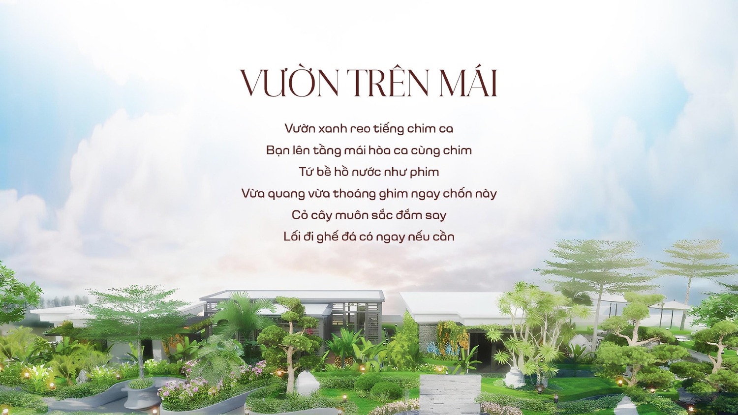 Vườn trên mái Chung cư The Gloria