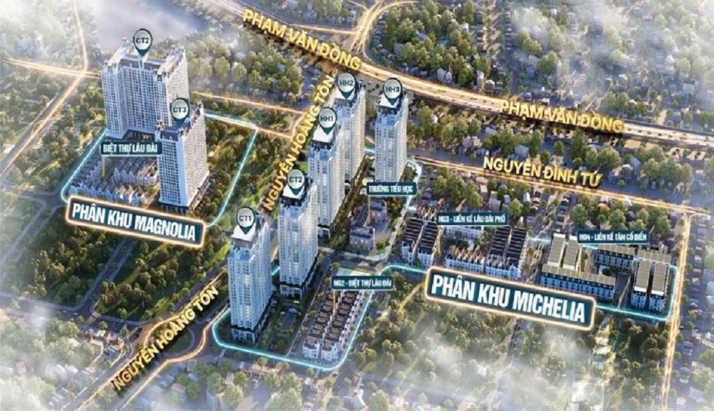 Vị trí đắc địa của Chung cư Jade Square tại Bắc Từ Liêm