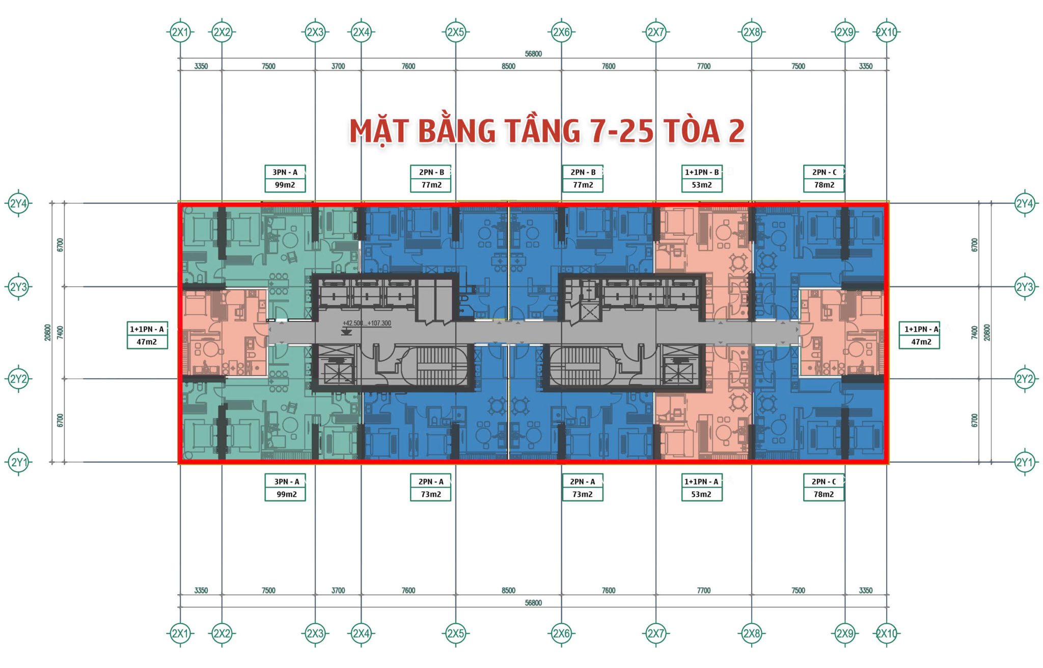 Mặt bằng tối ưu – Thiết kế thông minh Sun Grand City Cầu Giấy